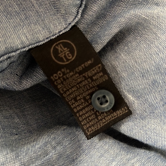 Hudson Jeans Mens Long Sleeve Shirt cut from 100% cotton with a straight Size XL - Picture 7 of 7